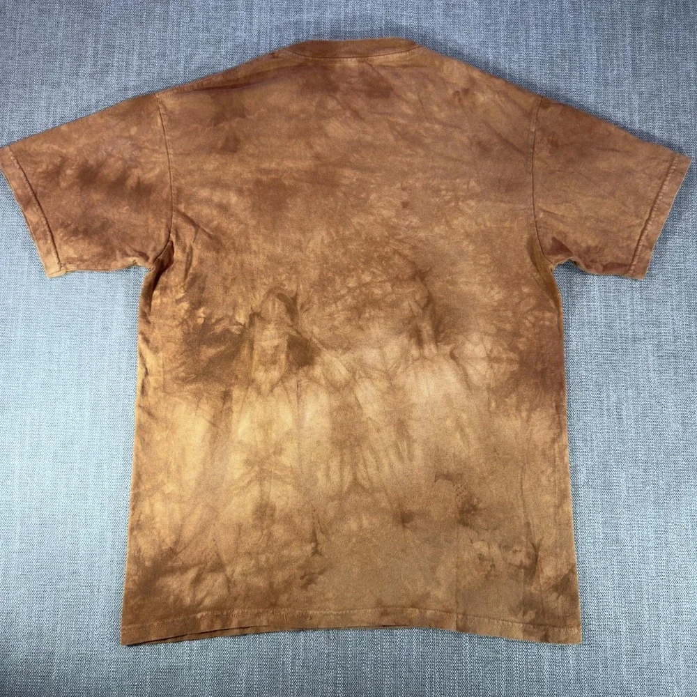 The Mountain Shirt Mens Medium Brown Wolf Birch Trees Graphic Tee Nature Outdoor